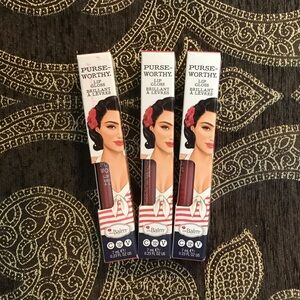 BNIB thebalm lip bundle